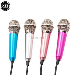 Microphones NEW Handheld Mic Portable Mini 3.5mm Stereo Studio Speech Mic Audio Microphone For the Smart mobile Phone Desktop Accessories 240408