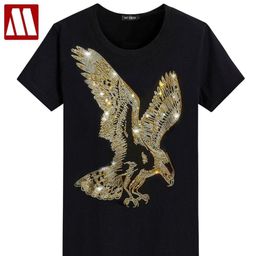 England Style Fancy Tshirt Man Diamond Print Short Sleeve T-shirt Men's fashion Summer Rhine eagle Design Bottom T Shirts Y2001047389828