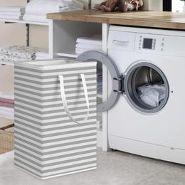 Laundry Bags Free Standing Hamper With Convenient Carrying Handles Toy Garment