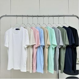 Designer Polo Pony Embroidered Mens T Shirts Solid Colour Round Neck Cotton Short sleeved Men's Women's T-shirts tees men Polos shirts