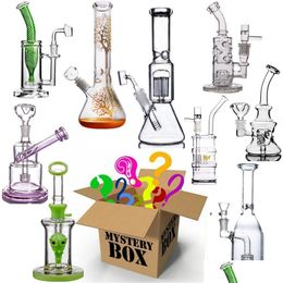 Other Festive Party Supplies Mti Styles Hookahs Mystery Box Surprise Blind Water Glass Bongs Smoking Accessories Percolator Pipes Dhty0