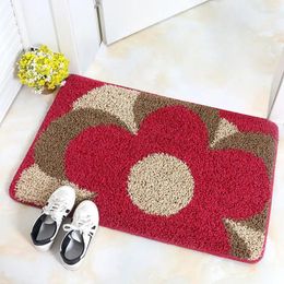 Bath Mats Rectangule Home Entrance Doormat Water Absorbing Non-slip Bathroom Foot Mat Kitchen Bedroom Doorway Soft Wear-resistant Carpet