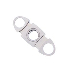 Stainless Steel Cigar Cutter Small Double Blades Cigar Scissors Pure Metal Metal With Plastic Cut Cigar Devices2602251