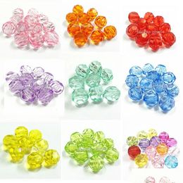 Crystal Beads Wholesale 6Mm/8Mm/10Mm/12Mm/14Mm/16Mm/18Mm/20Mm Transparent Acrylic Bigfaceted For Fashion Jewelry/Diy/Beads Bags Desig Dhclo
