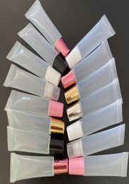 Multicolor Refillable Soft Lip Gloss Tubes 8ml 10ml 15ml 18ml DIY Makeup Plastic Empty Squeeze Lipgloss Tube8625940