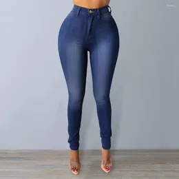 Women's Jeans Denim Pencil Pants Skinny High Waist Fit With Zipper Pockets Streetwear Fashion For A