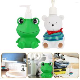 Liquid Soap Dispenser 2 Pcs Kids Foam Press Bottle Holder Lotion Hand Pump Kitchen Child