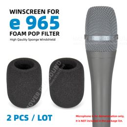 Accessories Windproof Anti Pop Filter Windscreen Foam For SENNHEISER e 965 E965 Microphone Handheld Dynamic Mic Sponge Wind Screen Cover