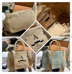 Designer Woven bag totebag 2024 10A weave Straw clutch bag Mini tote shoping Bags Small crochet tote bag Summer Beach totes luxury Crossbody men women Shoulderbag