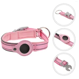 Dog Collars Tracker Case Pet Collar Anti Lost Shell Neck Decoration Supplies Dogs Nylon Silicone