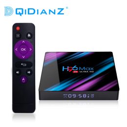 Box DQiDianZ Android 10 H96 MAX RK3318 4 Core 2.4G/5G WiFI 4G 64GB Android tv box 2.4/5.0G WiFi BT 4.0 h96max TV BOX