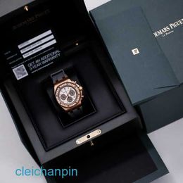 Highend AP Wrist Watch 26231OR Royal Oak Offshore Panda Ladies 18k Rose Gold Diamond Watch Automatic Mechanical Swiss Luxury Watch Gauge 37mm