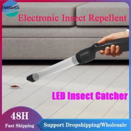 Traps Portable Electronic Insect Repellent Sucker Tube Handheld Bug Vacuum LED Insect Catcher Trap Catcher Fly Bugs Buster Insect Kill