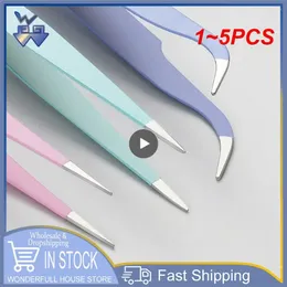Drinking Straws Craft Tweezers Crossing Lock Stainless Steel Soft-grip Reverse Grip Precision For Eyelash Nail