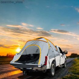 Tents and Shelters Pickup Truck Rear Box Tent Outdoor Self Drive Tour Car Tail Tent Fishing Rainproof Pickup Truck Tent Multifunctional Car Tent L48