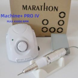 Drills MARATHONChampion 3 PRO XII Handle 35K/40K Electric Nail Drill STRONG 210 Micro Motor Grinding Machine For Nail Art Tools