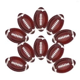 Disposable Dinnerware 20 Pcs Rugby Party Tableware Paper Plates Football Serving Tray Game Day Decorations Trays For Festival Child