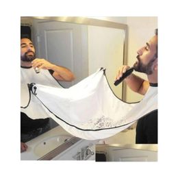 Cutting Cape Beard Apron Care Clean Gather Cloth Bib Facial Hair Dye Trimmings Shaving Catcher With Two Suction Cups7069963 Drop Del Dhbps