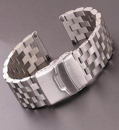 Watch Bands Stainless Steel Strap Bracelet 18mm 20mm 22mm 24mm Women Men Solid Metal Brushed Band For Gear S3 Accessories5445039