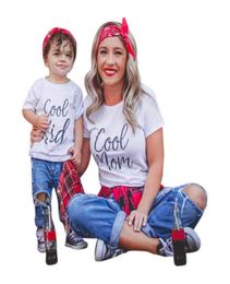 Family Matching Outfits Father Mother Daughter Son Clothes Look tshirt daddy mommy and me dress mom mum baby kids clothing4580662