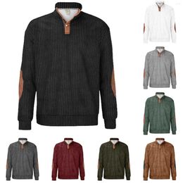 Men's Hoodies Fashion Spring And Autumn Casual Long Sleeve Button Stripe Printed Man Shirt T Shirts For Men Pack Tall