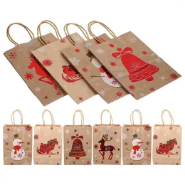 Take Out Containers 10 Pcs Christmas Party Favours Bags Paper Gift 8cm Chritmas Gifts Small Festival Decorative