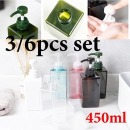 Liquid Soap Dispenser 450ml Refillable Lotion Shampoo Shower Gel Holders Portable Bathroom Organizer Travel Empty Bottle