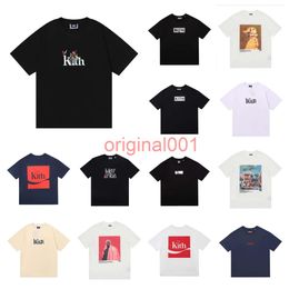 KITH Designer mens t shirts workout shirts for men oversized t shirts short sleeve kith crewneck shirts casual Tee polos clothing S-XL kt