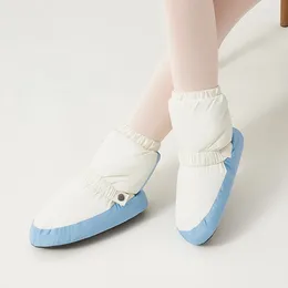 Dance Shoes Warm Boots Women's Up Ballet Cotton With Plush Soft Soles Children's Training Winter