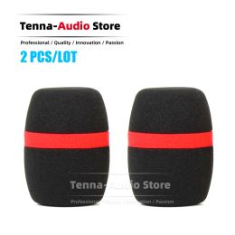 Accessories 2PCS Windscreen Sponge Foam Mike Cover For SENNHEISER E 945 935 845 835 Windshield Handheld Wireless Wired Microphone Pop Philtre