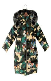 Pydownlake 2019 new winter girls and boys down jacket children039s trend thicken cotton coat kids butterfly print camouflage ja3198909