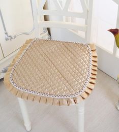 European Style Luxury Dining Chair Cloth Seat Cushion Chair Cushion Mat With Lace Embroidery Summer Thin Home Decorative Cushion5934494