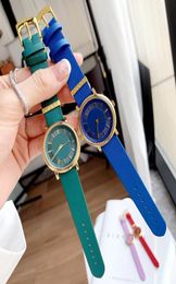 Fashion Brand Watches Women Girl Head Style Dial Leather Strap Beautiful Wrist Watch VE345126631