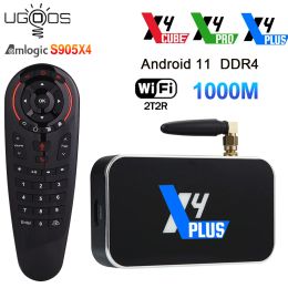 Box Ugoos X4 PLUS Android 11 Smart TV Box X4PRO Amlogic S905X4 2.4 5G Dual WiFi 1000M LAN 4GB32GB DDR4 Set Top Box X4 CUBE 2G16G