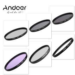 Accessories Andoer 72mm Uv+cpl+fld+nd(nd2 Nd4 Nd8) Photography Filter Kit Set Circularpolarizing Filter for Nikon Canon Sony Pentax Dslrs
