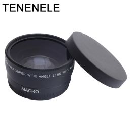 Accessories Camera Lens 0.45x 37 43 46 49 52mm Wide Angle Lens with Ro Hd Optics Lenses for Canon Nikon Sony Fuji Camera Lens Accessories