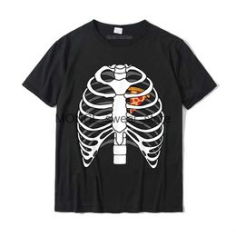 T-shirt maschile Scheletro Riva PIZZA Heart Comes Easy Food Halloween T-Shirt Famiglia Mens Family Top Coupon Cotton Summer Cotton H240408