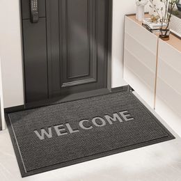 Welcome to the doormat Absorbent quick drying Antislip Kitchen mat Shopping mall el Foot pad Home decoration Outdoor camping 240329