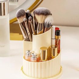 Storage Boxes Make Tools Organizer Versatile Rotating Cosmetic With Dustproof Lid 360 Degree Makeup Brush Lipstick For Countertop