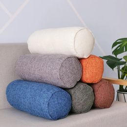 Long Pillow Inner Round Body Cushion Pad Rectangular Sleep Nap Imitation Cotton Linen Home Bedroom Accessories 240325