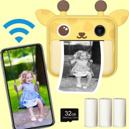 Accessories Kids Video Photo Camera Cute Children's Instant Print Camera Toys for Kids Girls Boys Birthday Gift Instantane Printer Kamera