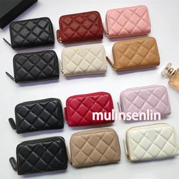 Modedesigner Luxuskartenhalter -Kartenhalter Designer Frauen Brieftaschenkarteninhaber Designer Brieftasche Karten Geldbörse Geldbeutelhalter Falten Sie Klappe Caviar Leder Geldbörsen