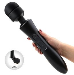 20 Modes 8 Speeds Powerful Magic Wand Vibrator Body Massager USB Rechargeable Sex Toy for Women Waterproof AV Wand Y2006164733703