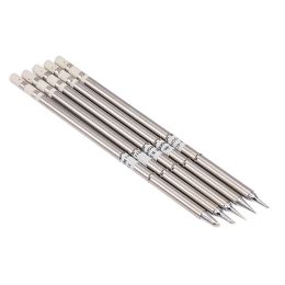 Tips 5pcs/lot Series Soldering Iron Tips for Hakko T12 Handle Diy Kits Led Vibration Switch Temperature Controller Fx951 Fx952