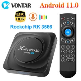 Box X88 PRO 20 TV Box Android 11 8GB RAM 128GB 4GB 64GB 32GB Rockchip RK3566 Support Google Assistant Youtube X88PRO Media Player