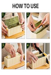 Multifunctional Sushi Making Tool Sushi Machine Roller Rice Mould Simple Sushi Cooking Chef Kitchen Japanese Cooking Tool3049880