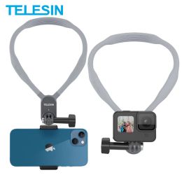 Cameras TELESIN Phone Neck Hold Mount for GoPro Hero 10 9 8 7 6 5 4 Insta360 DJI Osmo Action Magnetic Sports Camera Accessories