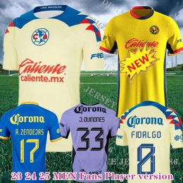 24 25 Liga MX Club America Soccer Jerseys home 2024 K.ALVAREZ J.QUINONES D.VALDES G.OCHOA GIOVANI FIDALGO M.LAYUN A.ZENDEJAS football men kids kits shirt S 4XL