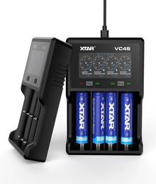 XTAR VC4S VC4 Battery Charger QC30 Fast Charging MAX 3A 1A 36V 37V 12V AAA AA 18650 Batterys Chargers3833932