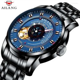 Wristwatches AILANG Fashion Stainless Steel Men Mechanical Watch Luxurious Personalized Automatic Clock Luminous 30M Waterproof Reloj 8601